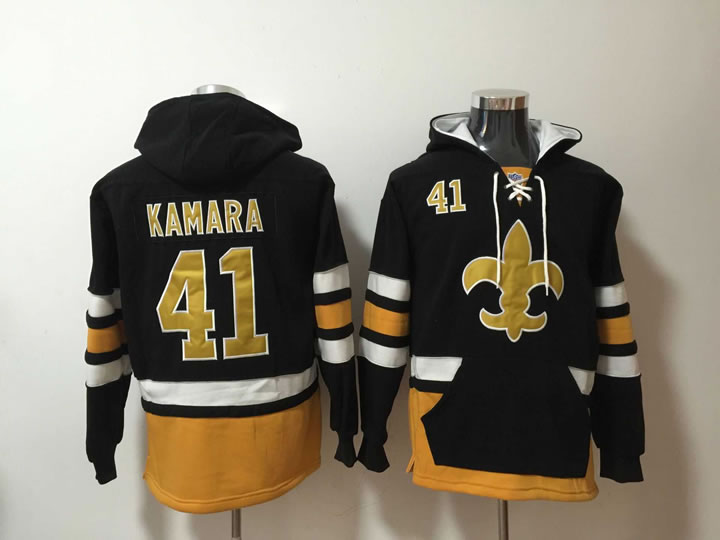 Nike Saints 41 Alvin Kamara Black All Stitched Hooded Sweatshirt,We sell and wholesale Nike Saints 41 Alvin Kamara Black All Stitched Hooded Sweatshirt on line form chian!